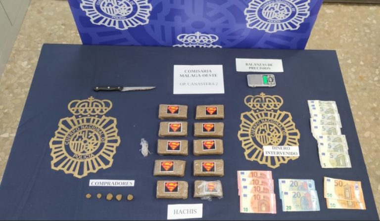 La Policía Nacional desarticula una vivienda dedicada a la distribución habitual de drogas a pequeña escala