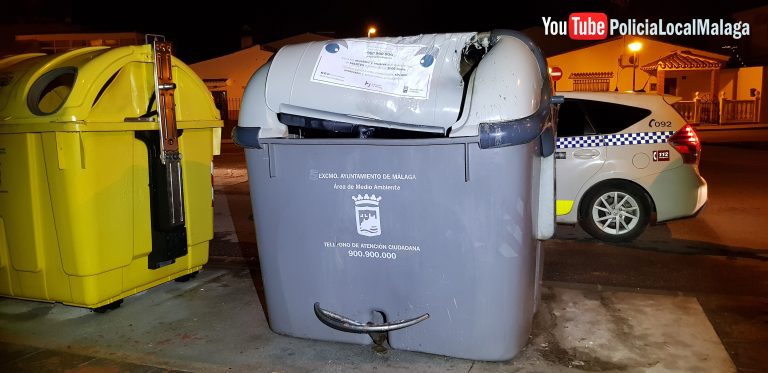 Contedores dañados por incendios intencionados (1)