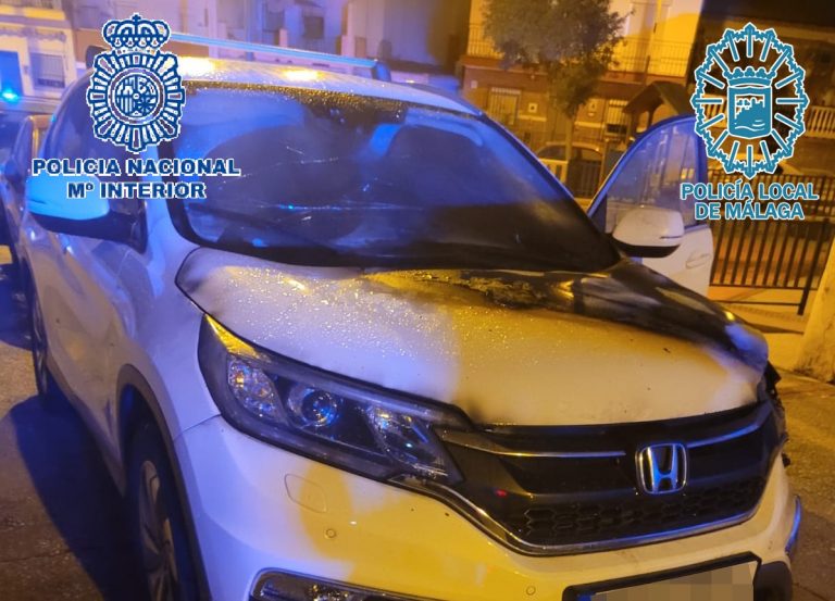 Imagen asociada a la detención por cinco incendios intencionados en vehículos en Málaga