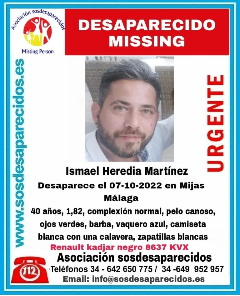 Imagen difundida en la alerta por la desaparición de Ismael en Mijas