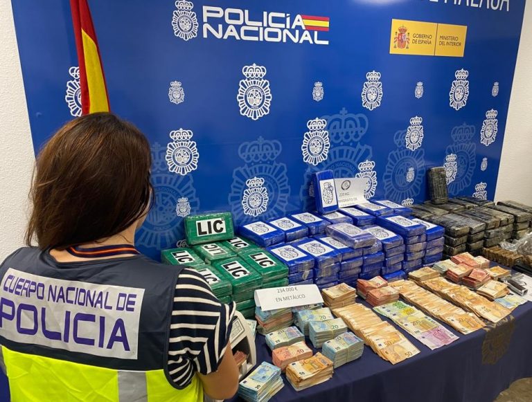 Imagen asociada a una operación contra una red de tráfico de cocaína asentada en Málaga