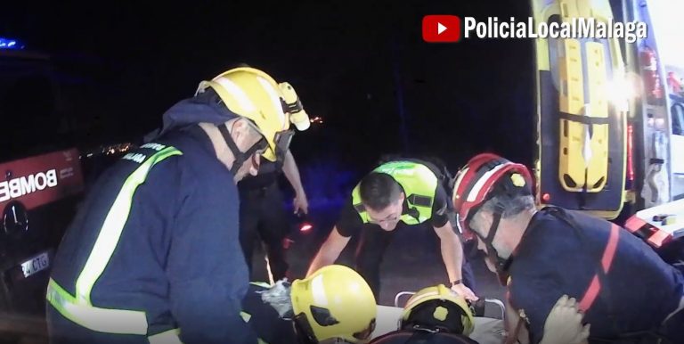Imagen asociada al rescate de un hombre tras sufrir una caída mientras corría con sus perros en Málaga
