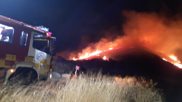 Imagen asociada a un incendio forestal en Benahavís