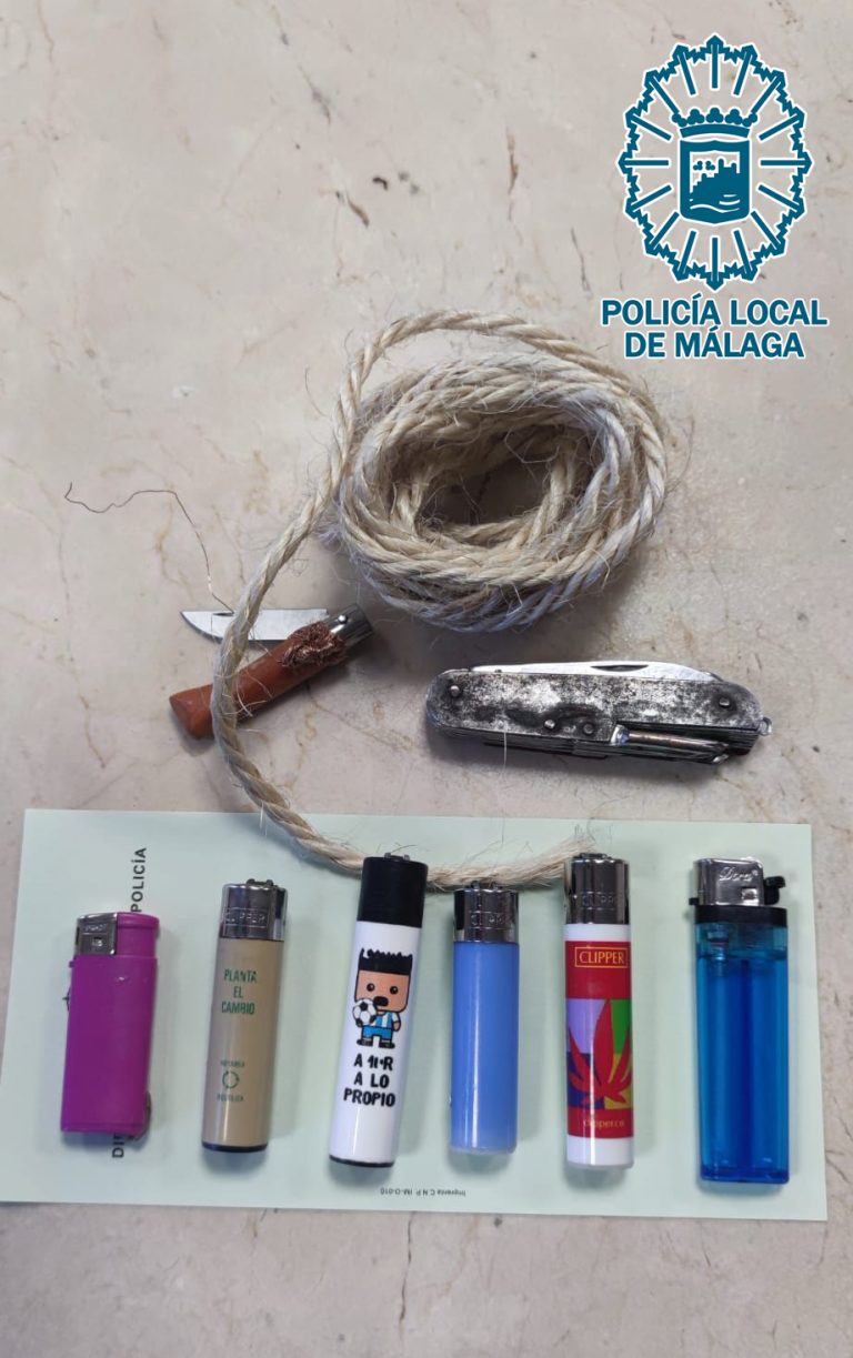 Imagen asociada a la detención de un sospechoso de provocar varios incendios en Málaga