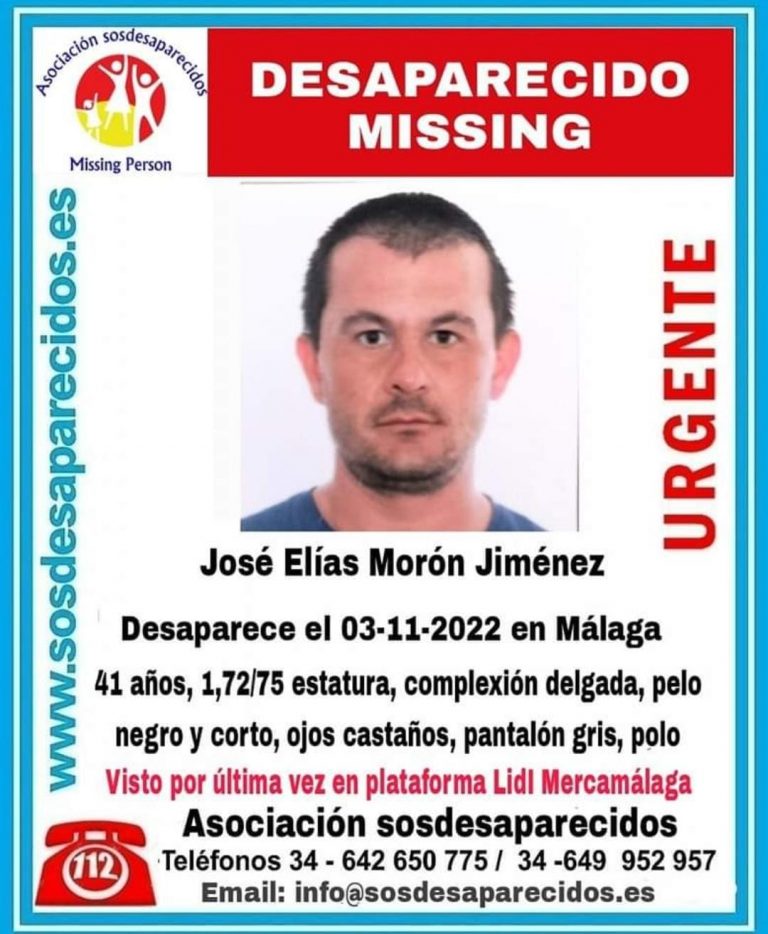 Cartel de búsqueda de José Elías Morón