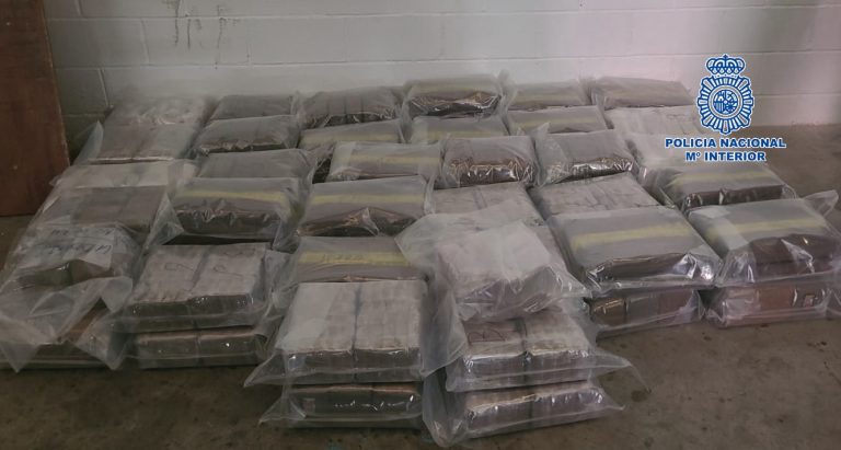 Imagen asociada a una operación contra el transporte internacional de droga en un tráiler