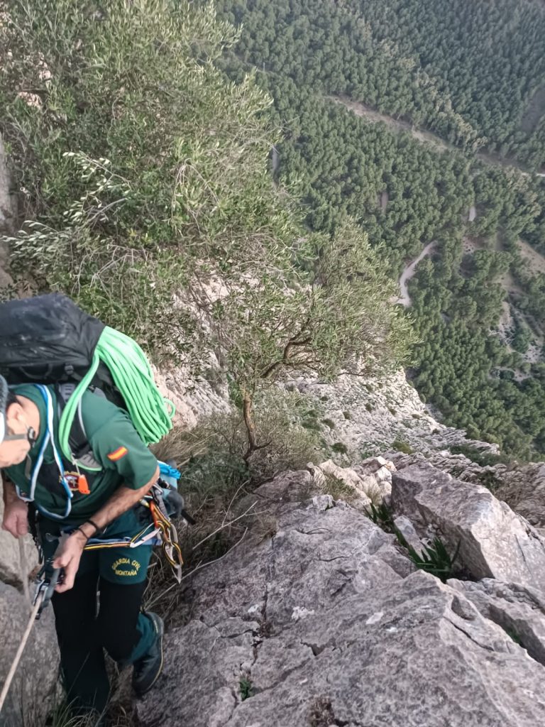 Imagen asociada al rescate de un escalador en El Chorro, Álora