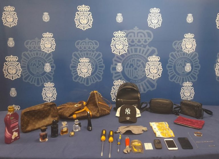 Operación policial contra robos en viviendas en Málaga