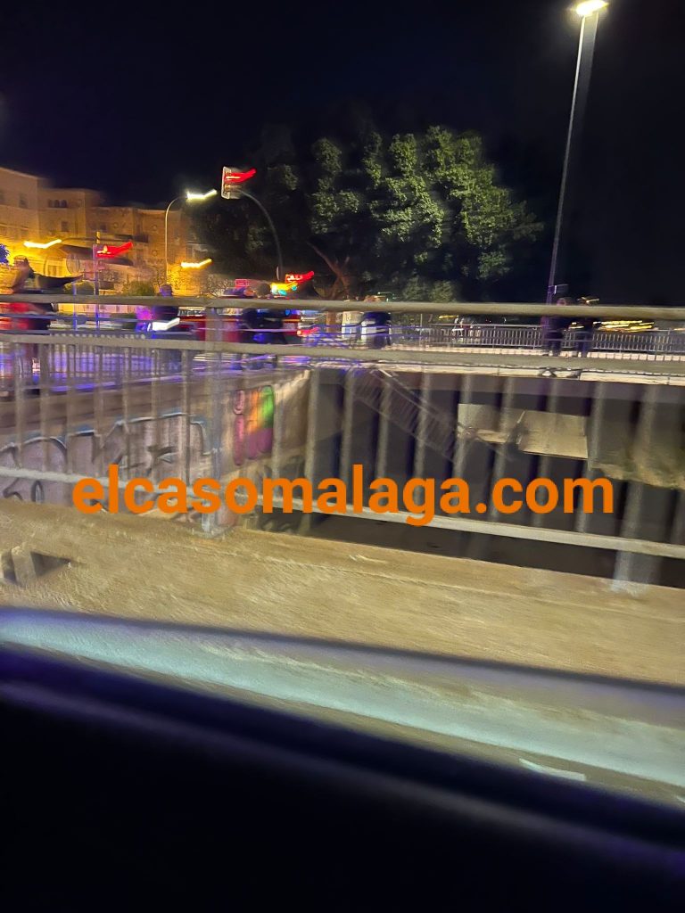 Accidente en el Puente de la Rosaleda, imagen de archivo