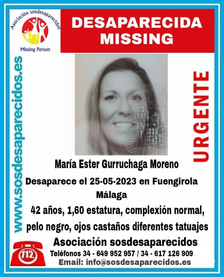 Cartel de búsqueda de María Ester Gurruchaga