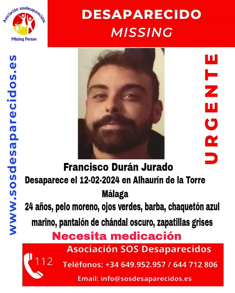 Cartel de búsqueda de Francisco Durán Jurado