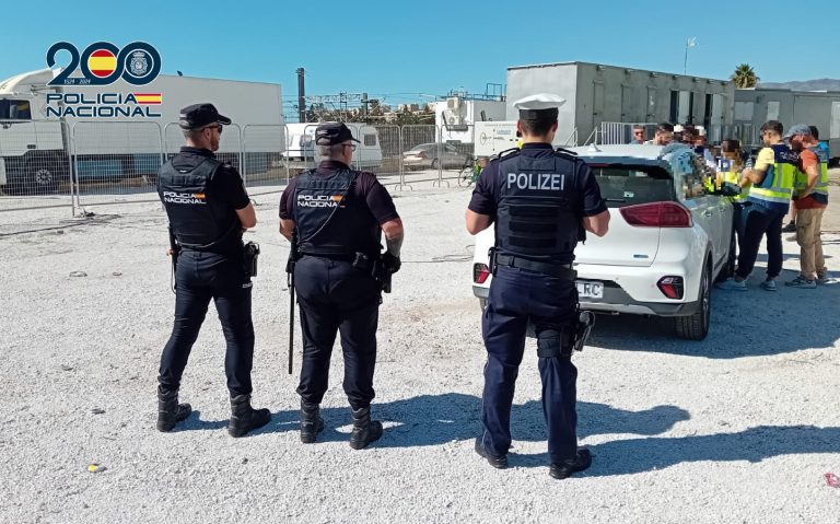 Patrulla conjunta de Policía Nacional y policía alemán en Málaga, imagen de archivo