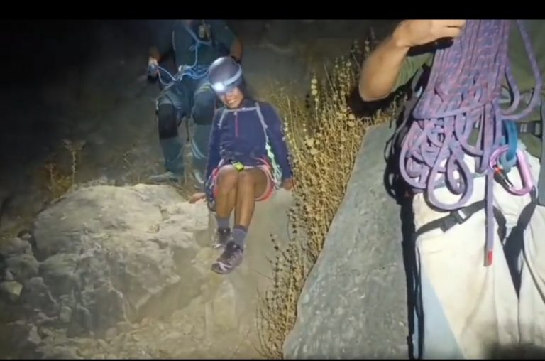 Rescate de escaladores en montaña, imagen de recurso