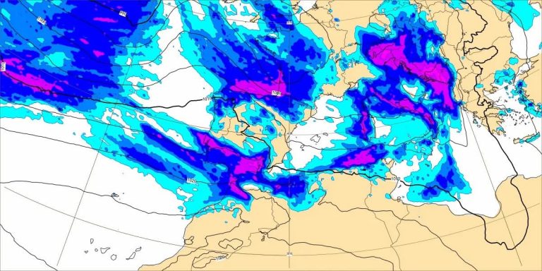 Lluvia en Málaga, imagen de recurso