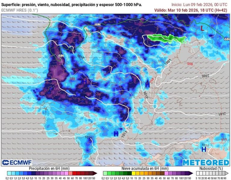 Lluvia en Málaga, imagen de recurso