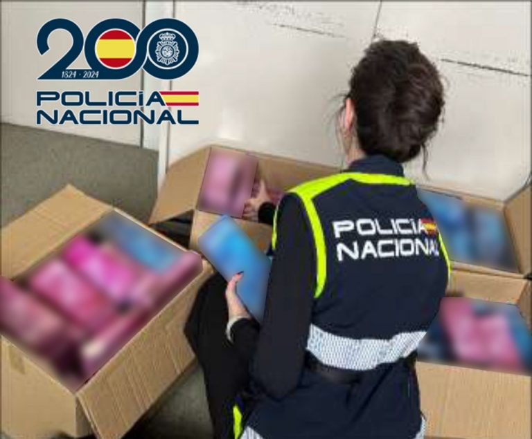 Productos estéticos ilegales intervenidos en una operación de la Policía Nacional