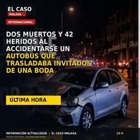 Portada editorial cuadrada de El Caso Málaga sobre un accidente de autobús en Pakistán