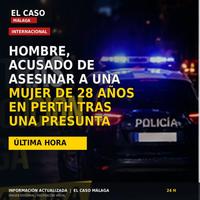 Portada editorial cuadrada de El Caso Málaga sobre un asesinato investigado en Perth
