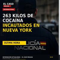 Portada cuadrada de El Caso Málaga sobre la incautación de 263 kilos de cocaína en Nueva York