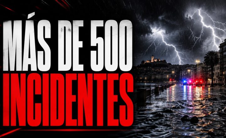 Composición gráfica sobre más de 500 incidentes causados por las tormentas en Tarragona