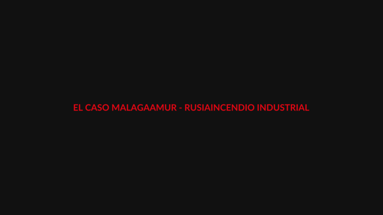 Imagen editorial ilustrativa de El Caso Málaga sobre el incendio industrial de Amur, Rusia; no corresponde a una fotografía documental del suceso.