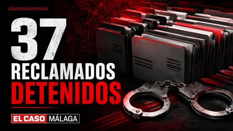 Composición gráfica sobre 37 personas detenidas por reclamaciones judiciales