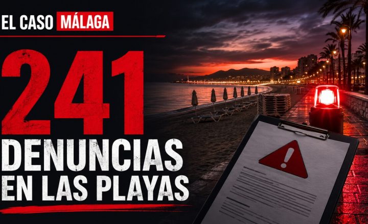 Composición gráfica sobre las denuncias formuladas en las playas de Málaga