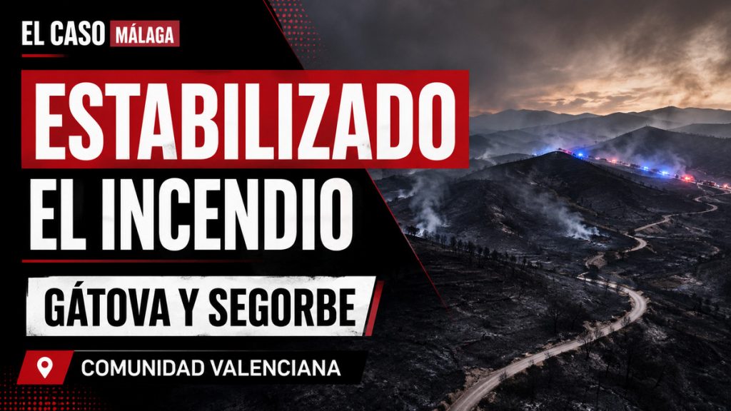 Composición gráfica sobre el incendio estabilizado de Gátova y Segorbe
