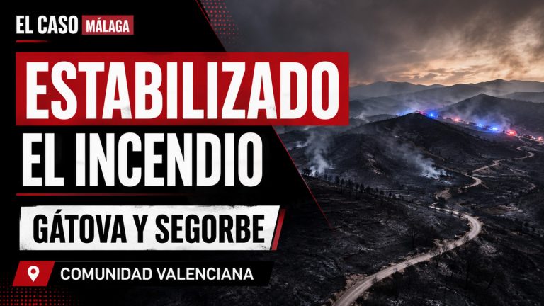 Composición gráfica sobre el incendio estabilizado de Gátova y Segorbe