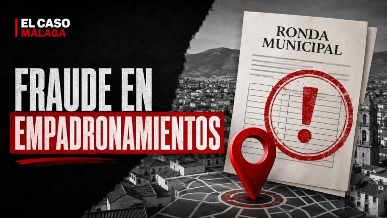 Composición gráfica sobre expedientes por empadronamientos fraudulentos en Ronda
