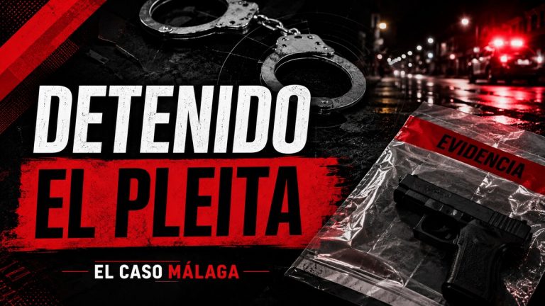 Composición gráfica sobre la detención del Pleita tras permanecer fugado