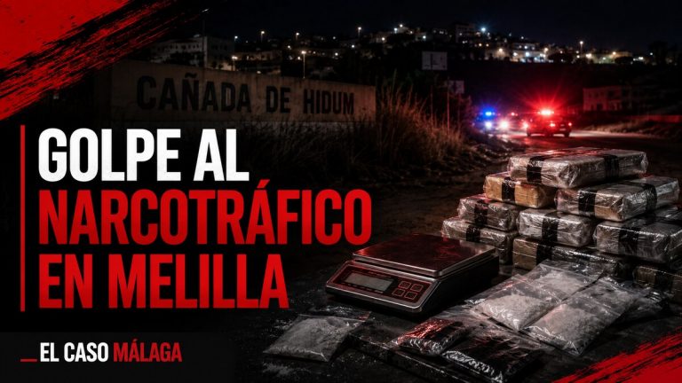 Composición gráfica sobre una operación policial contra el narcotráfico en la Cañada de Hidum