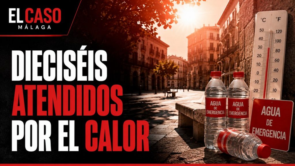 Composición gráfica sobre dieciséis personas atendidas por problemas relacionados con el calor en Euskadi