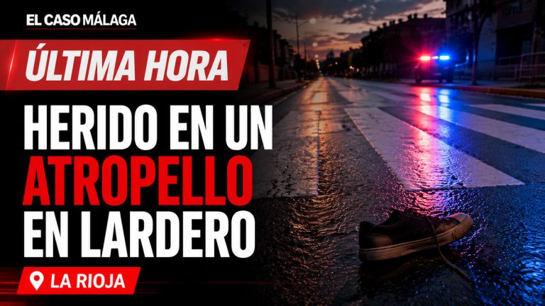 Composición gráfica sobre un hombre herido en un atropello en Lardero