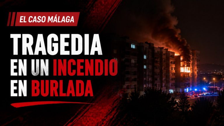 Composición gráfica sobre la tragedia ocurrida durante un incendio en Burlada