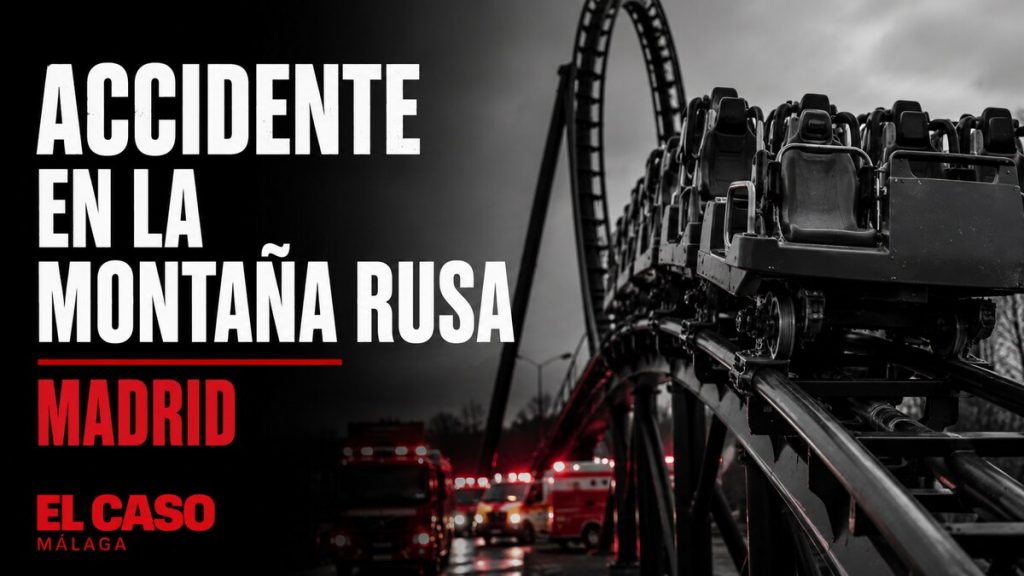Portada editorial sobre un herido grave en una montaña rusa de Madrid