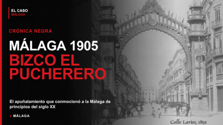 Portada de El Caso Málaga sobre el apuñalamiento de Antonio Jiménez Astorga, el Bizco el Pucherero, en Málaga en 1905