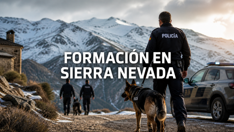 Jornadas de formación de policías y perros guía