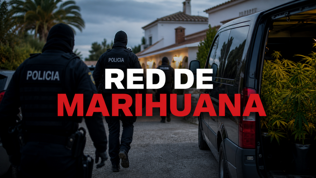 Red de cultivo de marihuana desarticulada