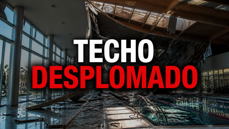 Desplome parcial del techo de Inacua Málaga