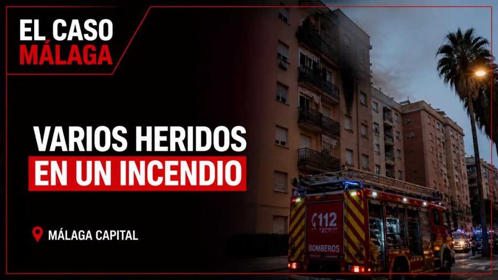 Portada editorial de El Caso Málaga para «Varios heridos en un incendio en Málaga capital»