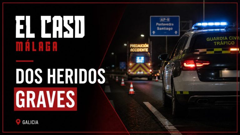 Portada editorial de El Caso Málaga para «Dos heridos graves tras chocar una moto y un turismo en la AP-9 en Pontevedra»