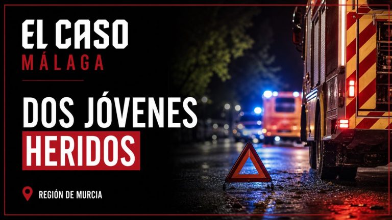 Portada editorial de El Caso Málaga para «Dos jóvenes heridos tras quedar atrapados en un coche accidentado en Cieza»