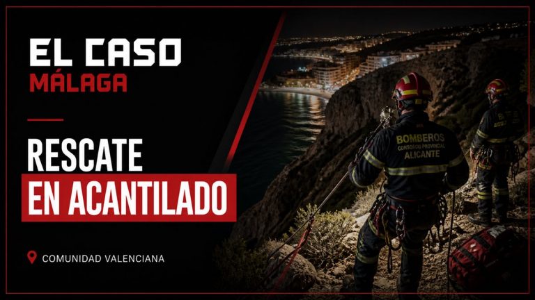 Portada editorial de El Caso Málaga para «Bomberos rescatan a un joven atrapado a 20 metros de altura en un acantilado de El Campello»