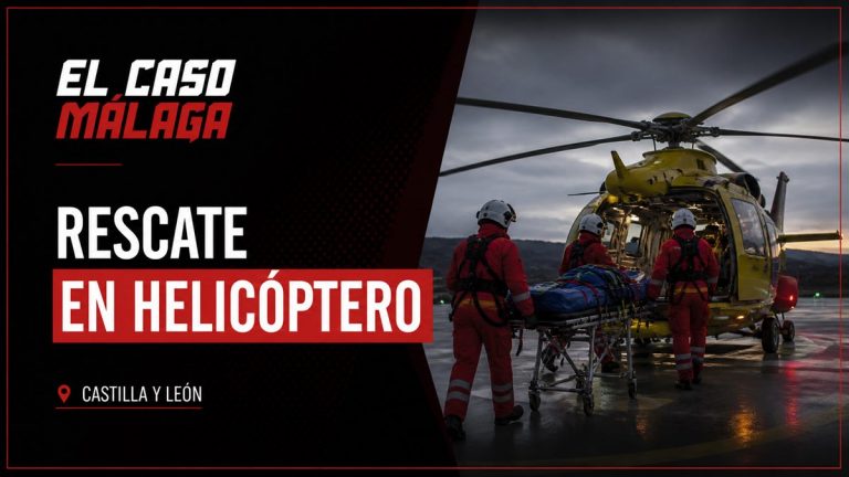 Portada editorial de El Caso Málaga para «Un ciclista herido es rescatado en helicóptero tras una caída en Cabrerizos»