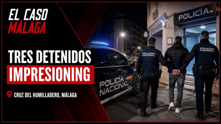 Portada editorial de El Caso Málaga para «Tres detenidos tras un robo con la técnica del «impresioning» en Cruz del Humilladero, Málaga»