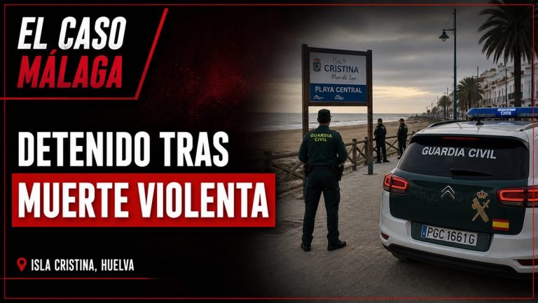 Portada editorial de El Caso Málaga para «Detenido tras la muerte violenta de su pareja junto a una playa de Isla Cristina»