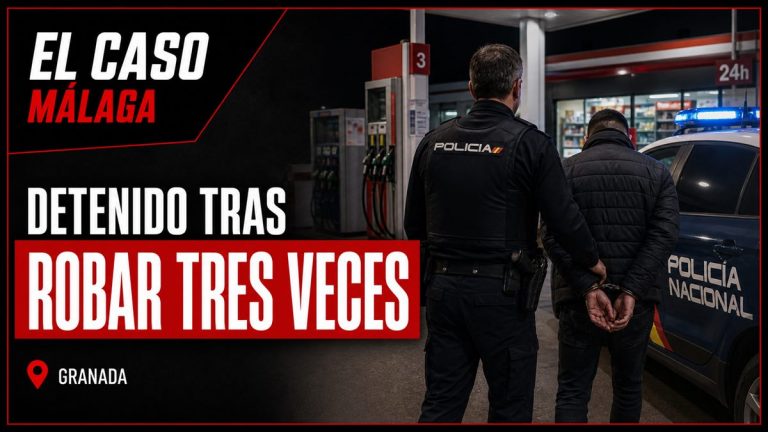Portada editorial de El Caso Málaga para «Detenido en Granada tras robar tres veces en dos semanas en la misma gasolinera»