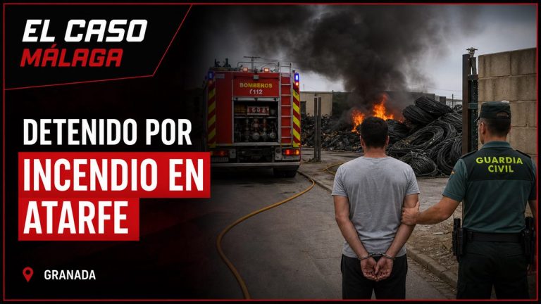 Portada editorial de El Caso Málaga para «Detenido como presunto autor de un incendio en una zona de cableado y residuos de Atarfe»