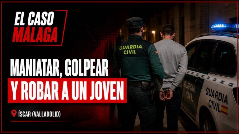 Portada editorial de El Caso Málaga para «Detenidos dos hombres por maniatar, golpear y robar a un joven en Íscar»